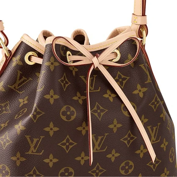 LIKE NEW CONDITION GORGEOUS AUTHENTIC LOUIS VUITTON PETITE NOE | FREE PINK LINER - Picture 2 of 15